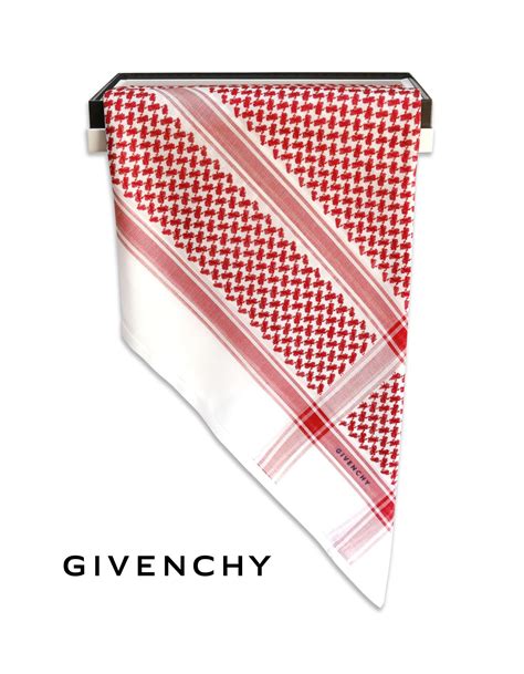 givenchy schmagh|Givenchy Limited Edition Shemagh red size 55 inch.